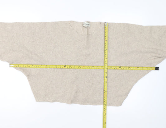 Womens UK Size M Collezione Gaia Beige Pullover Jumper