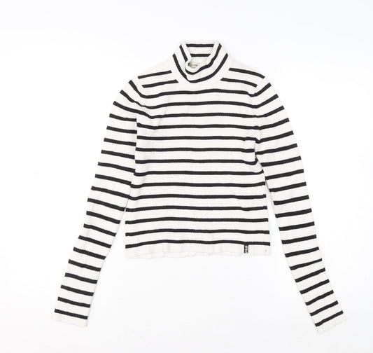 Womens UK Size 14 Pull&Bear White Pullover Jumper