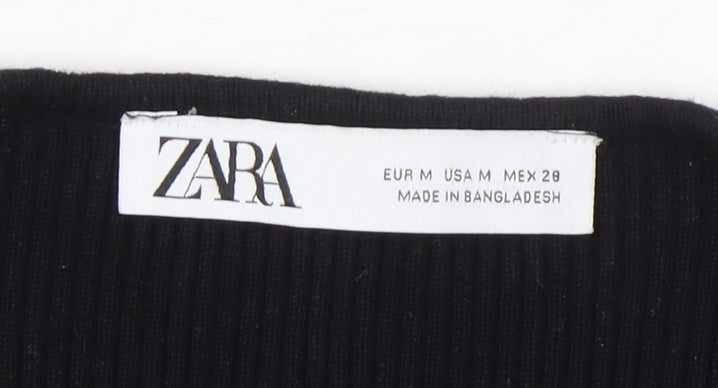 Womens UK Size 12 Zara Black Pullover Jumper