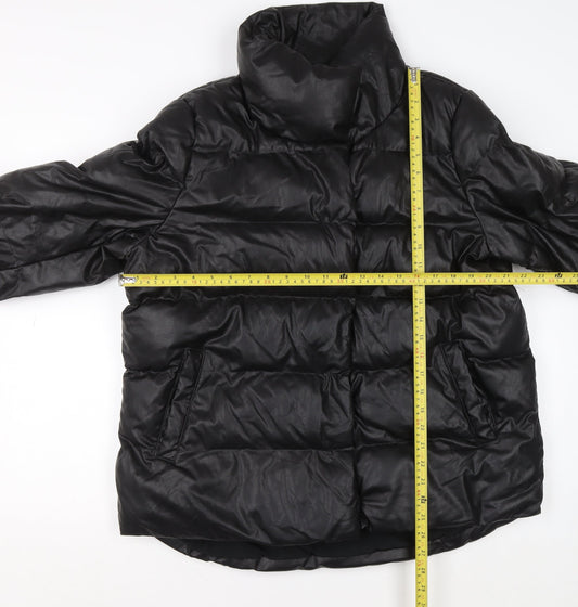 Womens UK Size 12 NEXT Black Puffer Jacket