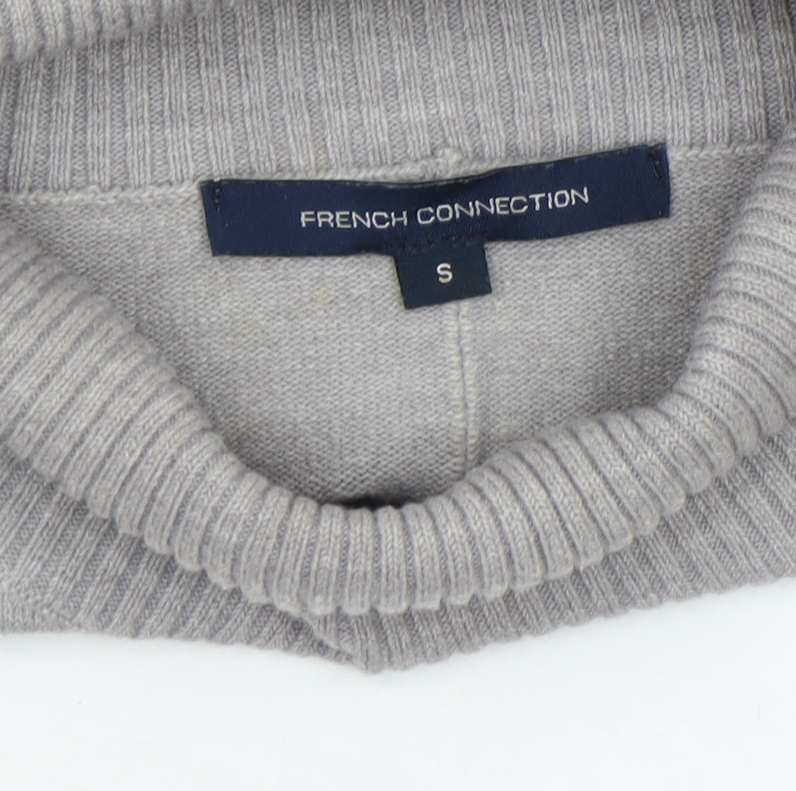 Womens UK Size S French Connection Grey Pullover Jumper