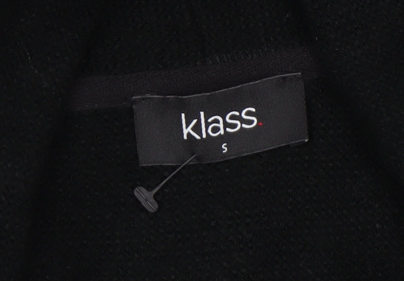 Womens UK Size S Klass Black Cardigan Jumper
