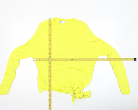 Womens UK Size 10 Warehouse Yellow Pullover Jumper