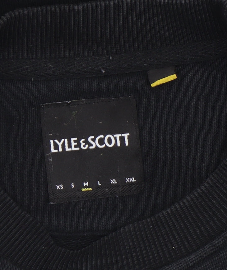 Womens UK Size S Lyle & Scott Black Pullover Sweatshirt