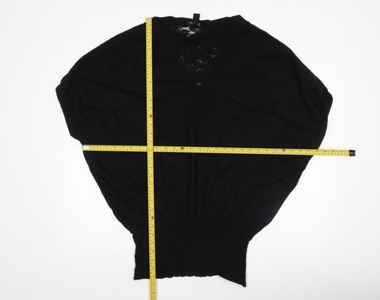 Womens UK Size 12 MNG Collection Black Pullover Jumper
