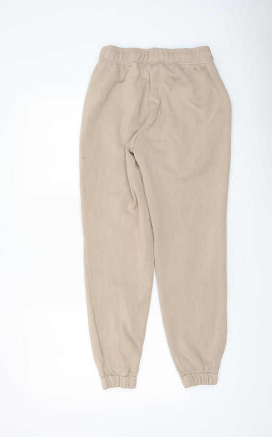 Womens UK Size XS New Balance Regular Fit Sweatpants Beige Trousers