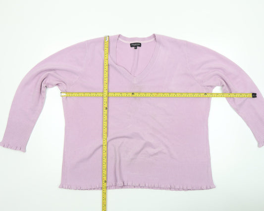 Womens UK Size 22 Debenhams Purple Pullover Jumper