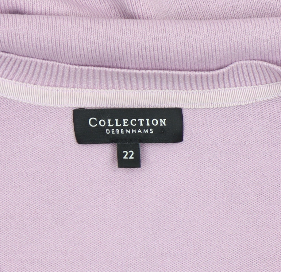 Womens UK Size 22 Debenhams Purple Pullover Jumper