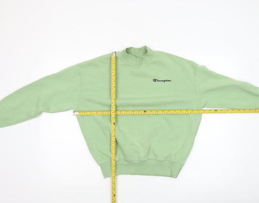 Womens UK Size XS Champion Green Pullover Sweatshirt