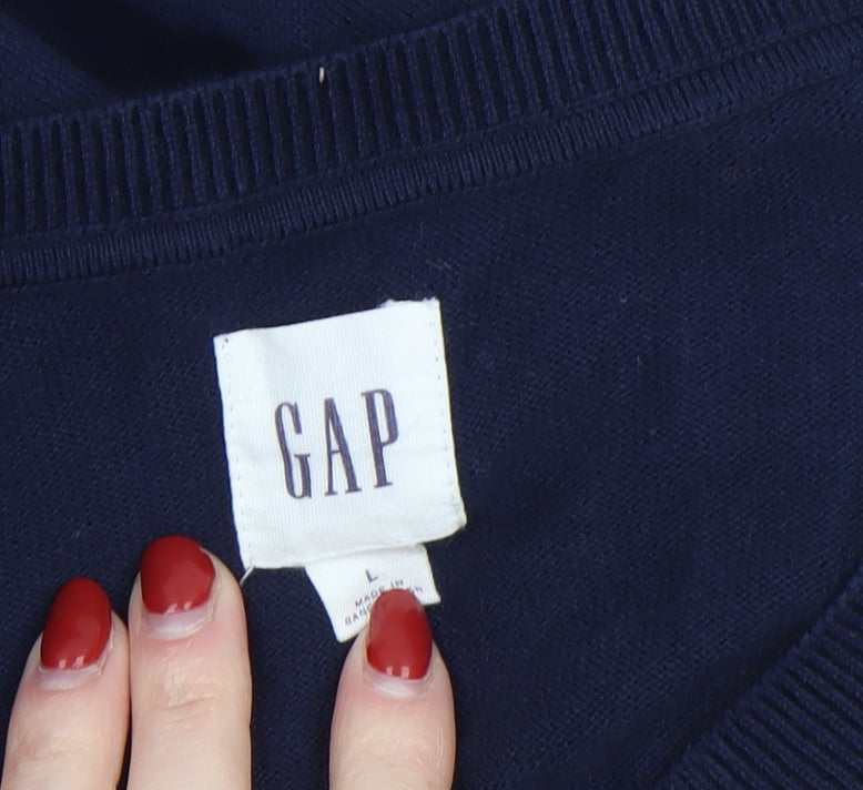 Mens UK Size L Gap Blue Pullover Jumper