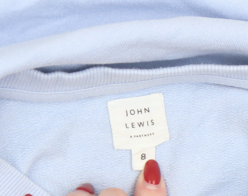 Womens UK Size 8 John Lewis Blue Pullover Sweatshirt