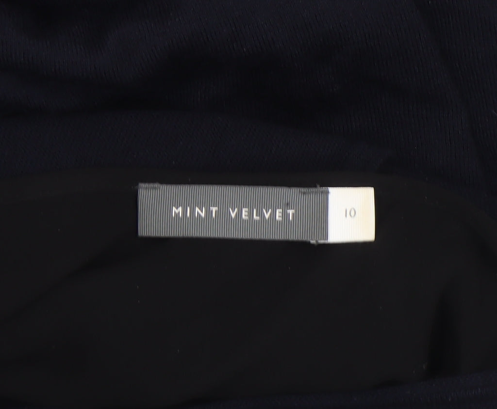 Womens UK Size 10 Mint Velvet Black Tunic Jumper