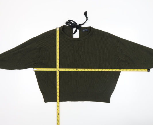 Womens UK Size XL Zara Green Pullover Jumper