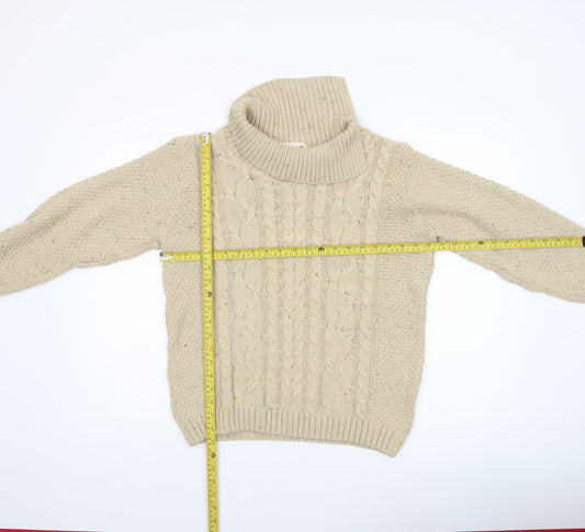 Womens UK Size S Country Rose Beige Pullover Jumper