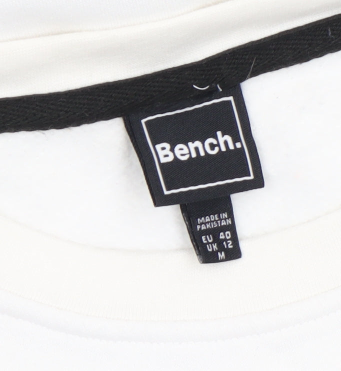 Womens UK Size M Bench White Pullover Sweatshirt
