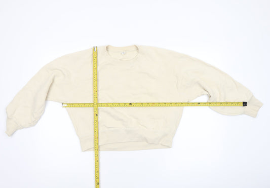 Womens UK Size XS Uniqlo Beige Pullover Sweatshirt