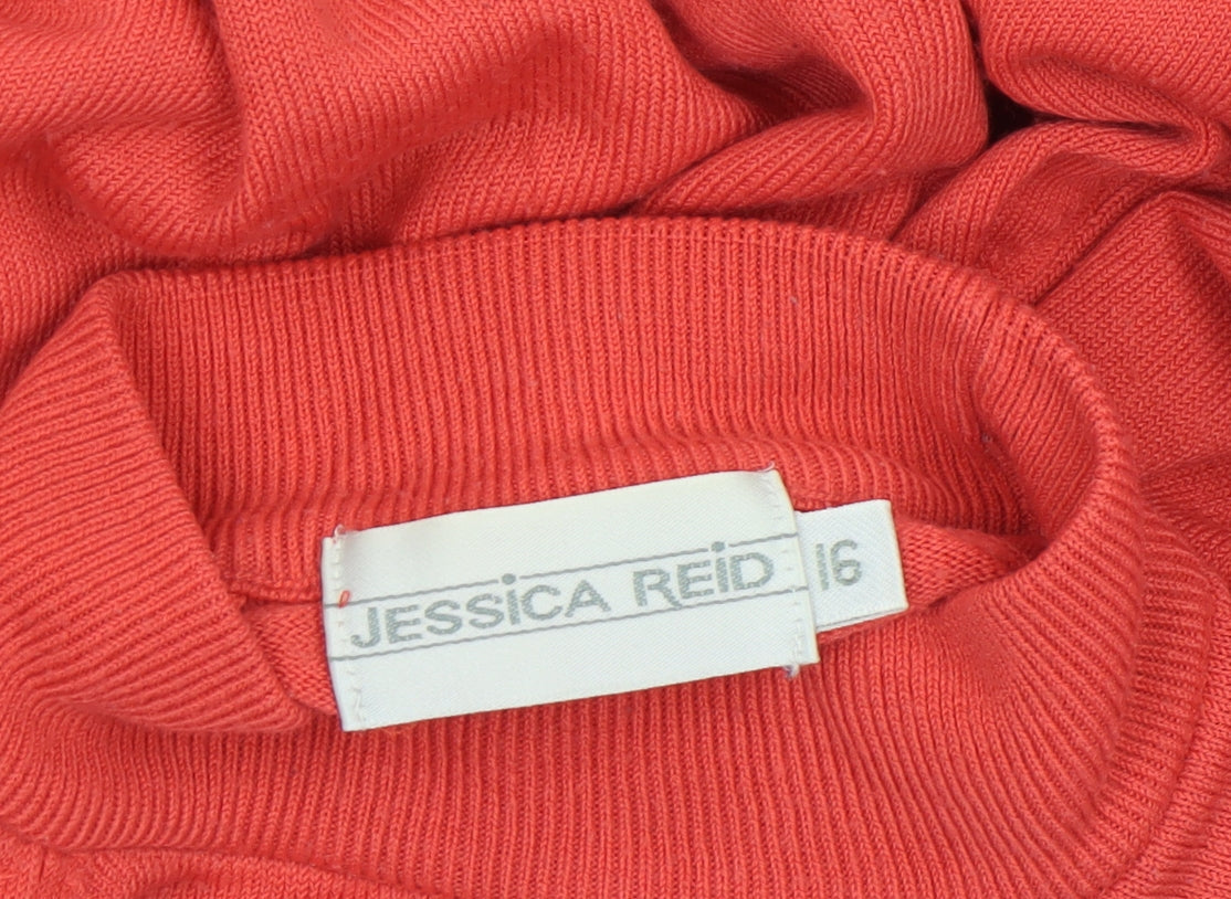 Womens UK Size 16 Jessica Reid Red Pullover Jumper