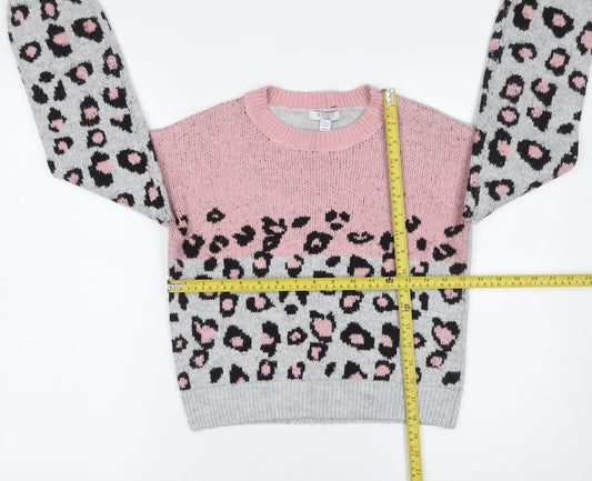 Girls UK Size 11 Years Kylie Pink Pullover Jumper