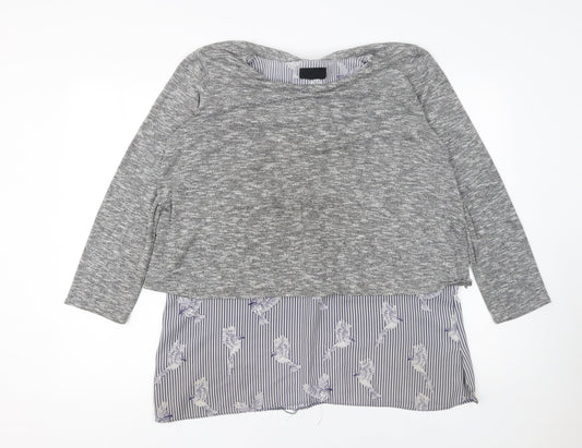 Womens UK Size 16 Wallis Grey Pullover Jumper