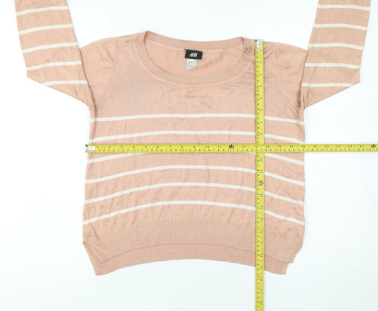 Womens UK Size S H&M Beige Pullover Jumper