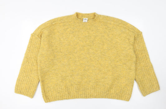 Womens UK Size M Urban Outfitters Yellow Pullover Jumper