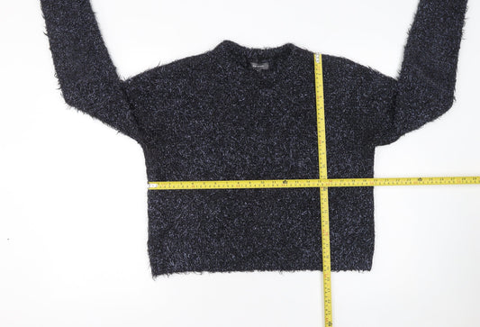 Womens UK Size XS Primark Black Pullover Jumper