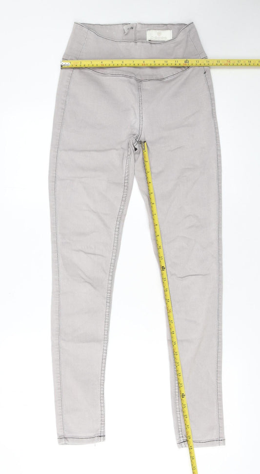 Womens UK Size S Pieces Slim Fit Jegging Grey Jeans