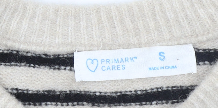 Womens UK Size S Primark Beige Pullover Jumper