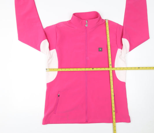 Womens UK Size 16 Island Green Pink GolfWalkingRunning & Jogging Jacket
