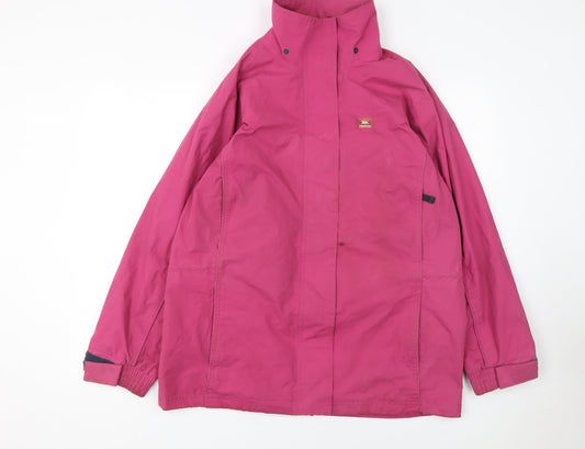 Womens UK Size L Trespass Pink Parka Coat
