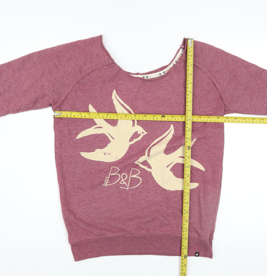 Womens UK Size 10 Blonde + Blonde Purple Pullover Sweatshirt
