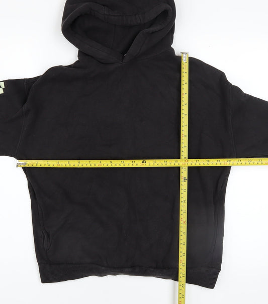 Boys UK Size 13-14 Years Marks and Spencer Black Pullover Hoodie