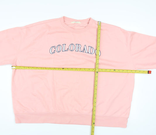 Womens UK Size 2XL Primark Pink Pullover Sweatshirt