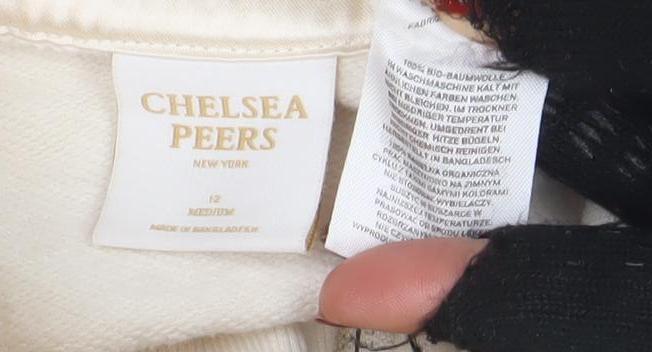 Womens UK Size 12 Chelsea Peers Beige Pullover Sweatshirt