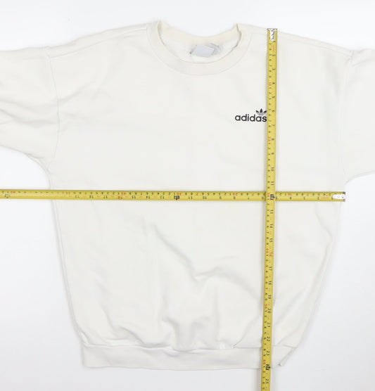 Womens UK Size XS adidas Ivory Pullover Sweatshirt