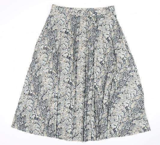 Womens UK Size 14 F&F Pleated Jersey Skirt