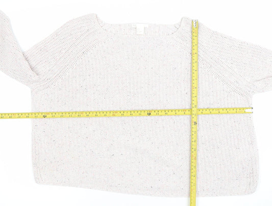 Womens UK Size S H&M Beige Pullover Jumper