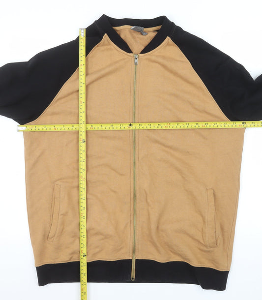 Mens UK Size XL ASOS Brown Bomber Jacket