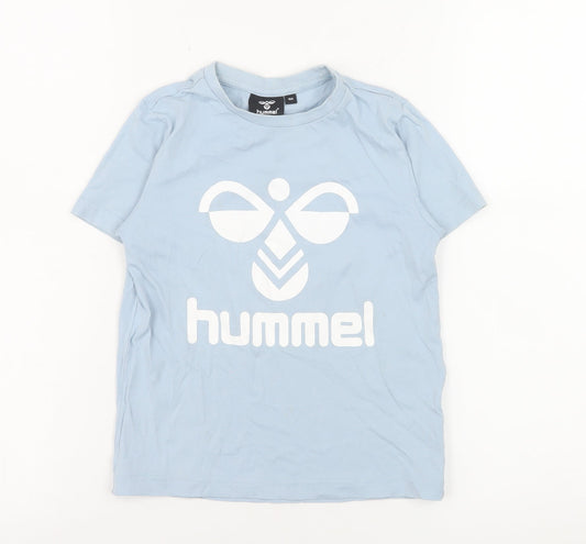 Boys UK Size 3-4 Years Hummel Blue Basic T-Shirt