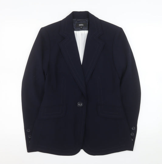 Womens UK Size 10 Marks and Spencer Regular Blue Blazer