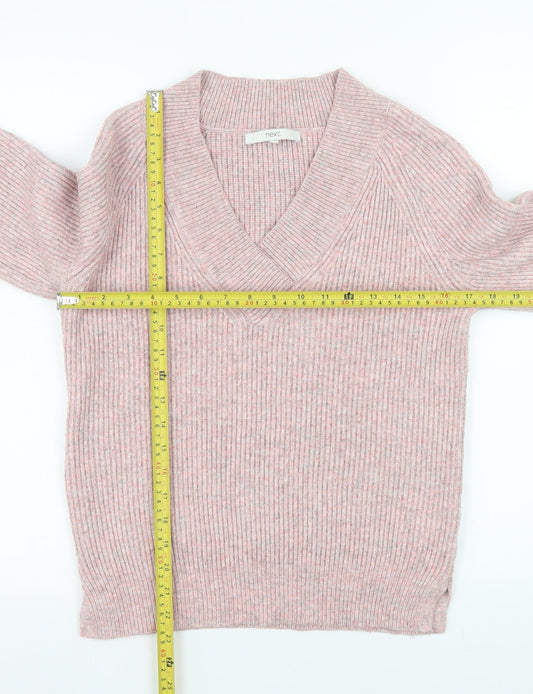 Womens UK Size XS NEXT Pink Pullover Jumper