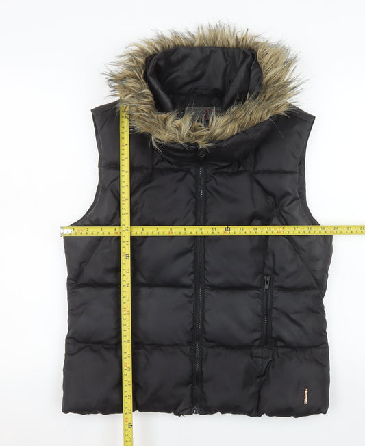 Womens UK Size 12 Firetrap Black Puffer Jacket