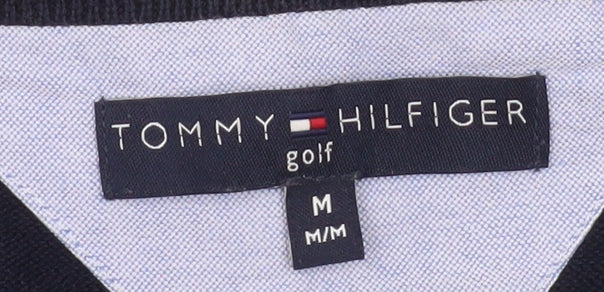 Mens UK Size M Tommy Hilfiger Blue Pullover Jumper
