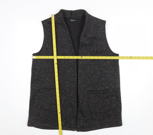 Womens UK Size 14 Tigi Grey Vest Jumper