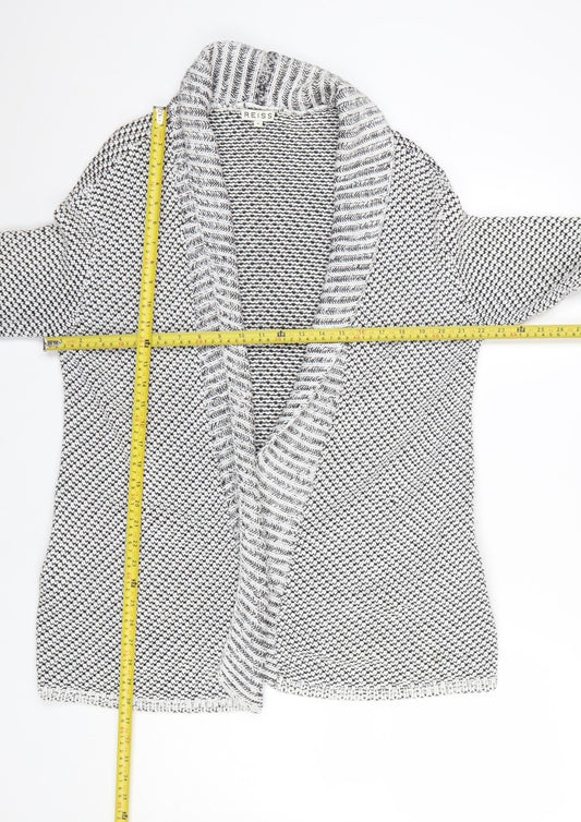 Womens UK Size M Reiss Grey Cardigan Jumper