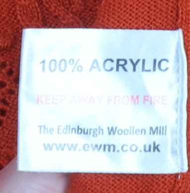 Womens UK Size 18-20 Isle Orange Pullover Jumper