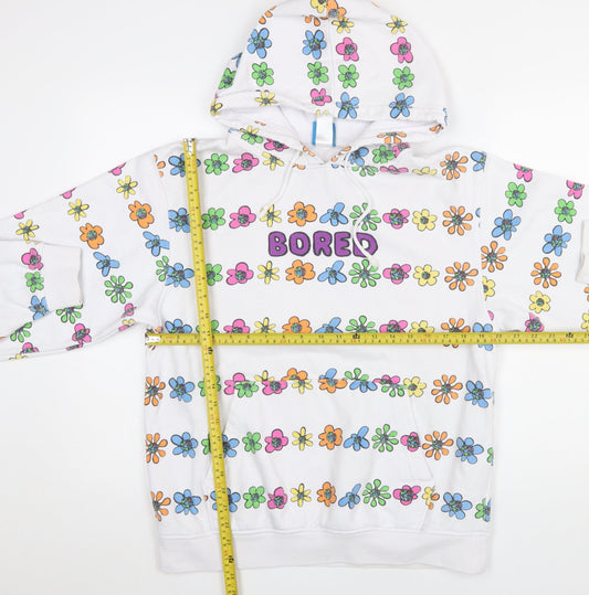 Womens UK Size M Teenage Multicoloured Pullover Hoodie
