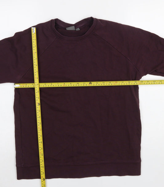 Mens UK Size L ASOS Purple Pullover Sweatshirt