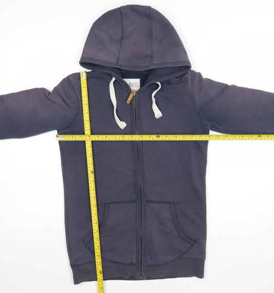 Mens UK Size M Fat Face Blue Full Zip Hoodie