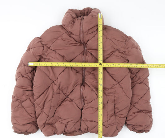 Girls UK Size 8 Years New Look Brown Puffer Jacket